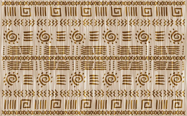 African Wax Print Stoff Ethnische Handgefertigte Ornamente Für Ihr Design — Stockvektor
