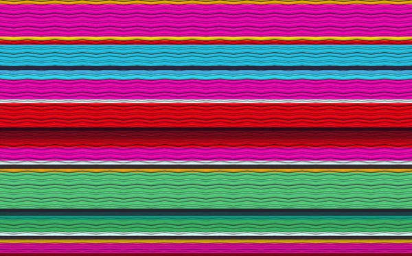 Mexican Blanket Stripes Vector Тло Вечірнього Декору Сінко Майо Або — стоковий вектор