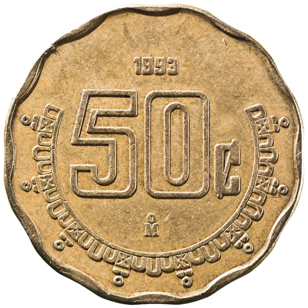Мексиканская центавосская монета — стоковое фото