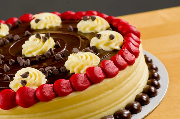 Kırmızı kadife kek. — Stok fotoğraf