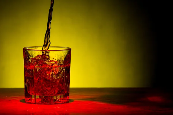Whisky sklenice splash — Stock fotografie