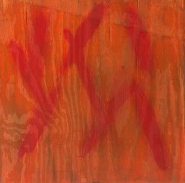 turuncu ve kırmızı soyut