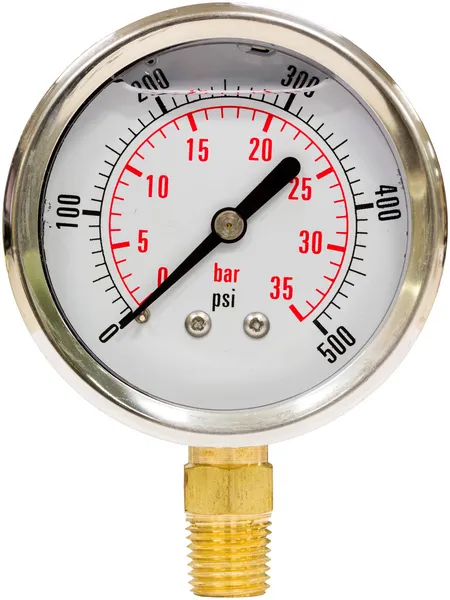 Pressure Gauge with Needle — Stock Photo, Image