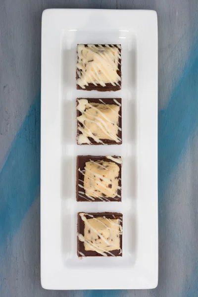Brownies de pirâmide — Fotografia de Stock