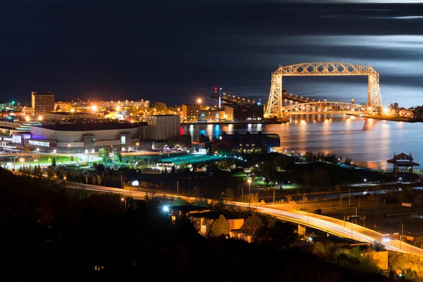 Minnesota Duluth nighttime Fotos De Bancos De Imagens Sem Royalties