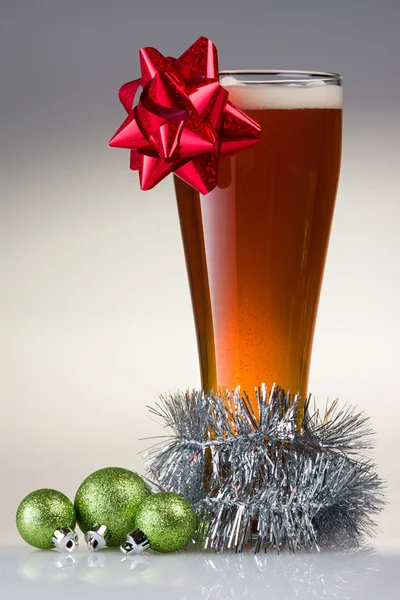 Cerveza Navidad — Foto de Stock