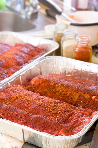 Aromatic baby back ribs Stock Image
