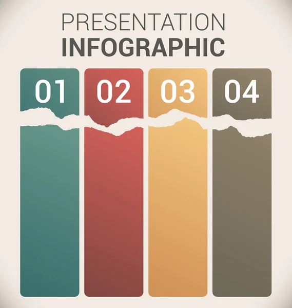 Moderno modello di design a colori tenui / infografica — Vettoriale Stock