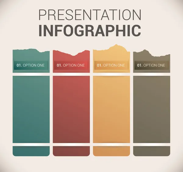Moderno modello di design a colori tenui / infografica — Vettoriale Stock