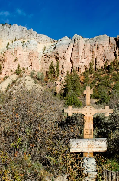 Brzy americký misionář křesťanský kříž — Stock fotografie