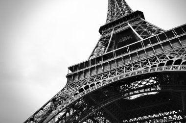 Eiffel tower siyah beyaz güzellik