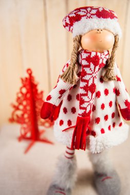 Noel Baba'yı bekleyen Noel bebek