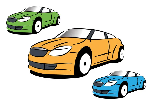 L'image vectorielle de la voiture de sport — Image vectorielle