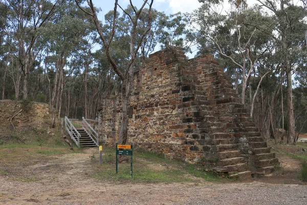 Chewton Australia Listopada 2021 Pozostałości Koła Wodnego Garfield Które Zapewniały — Zdjęcie stockowe