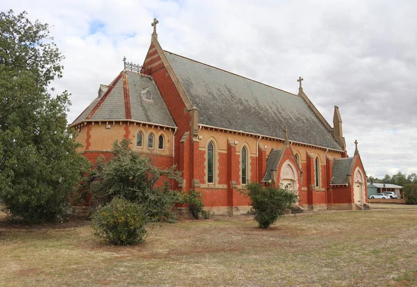 Inglewood オーストラリア 2019年11月30日 イングランド聖アウグスティヌス教会 聖公会教会 は1864年に建設され 1973年にナショナル トラストによって分類されました — ストック写真