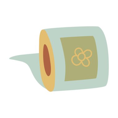 Tuvalet kağıdı taslağı. Vektör illüstrasyonu