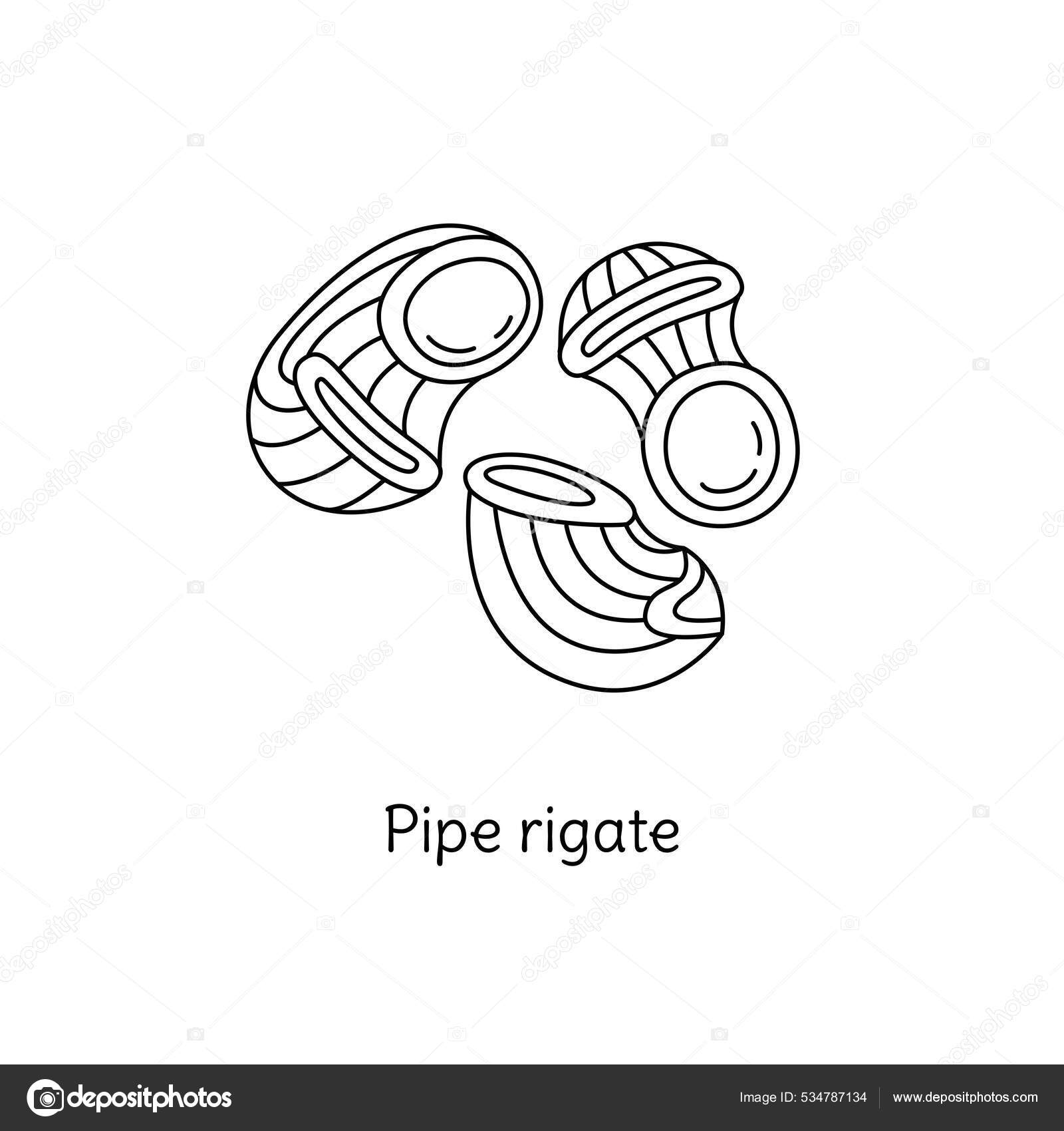 Image vectorielle Tuyau Rigate Pâtes Illustration Croquis Vectoriel  Gribouillis Cuisine Italienne Traditionnelle par ©ra.khusnullina@gmail.com  - 534787134, image size:1600x1700