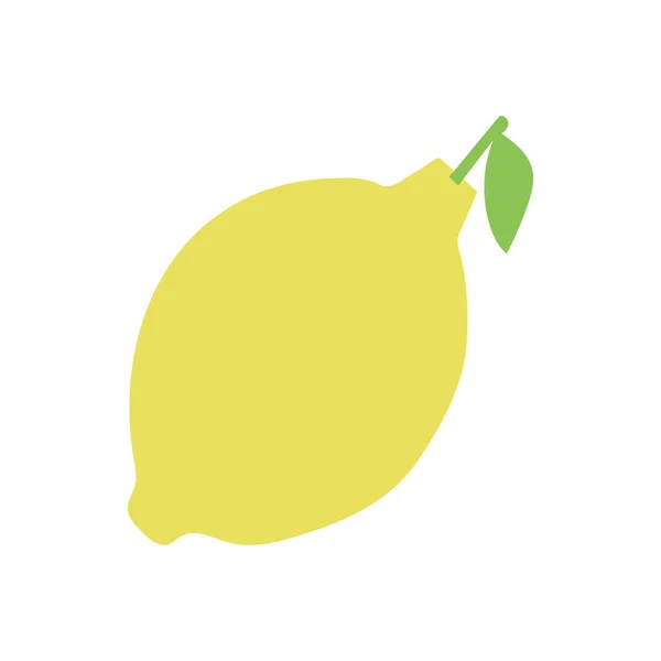 Zitrone. Schnitte fruchten. Farbige Pappe oder Papier formen. Lustige kindische Applikation — Stockvektor