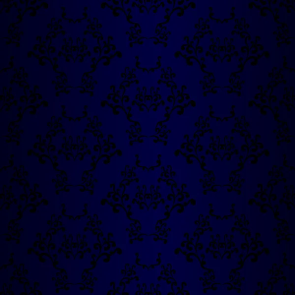 Blue Seamless Wallpaper Pattern — Stock Vector