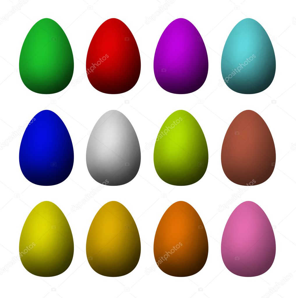 Onecolor easter eggs — Stock Photo © shoshina 19971591