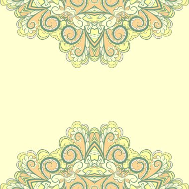 Abstract green borders clipart
