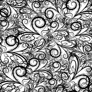 Dikişsiz dantel siyah arka plan