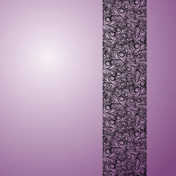 Dantela dantela pe fundal violet — Vector de stoc