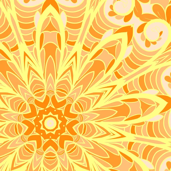 Oranje zon patroon — Stockvector