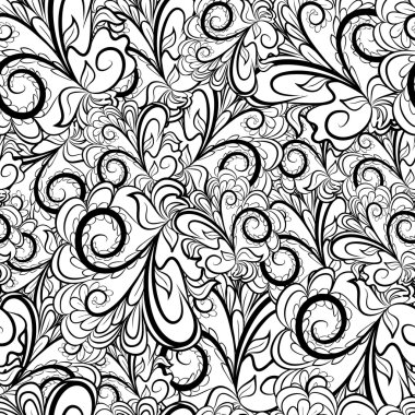 Dikişsiz siyah-beyaz desen