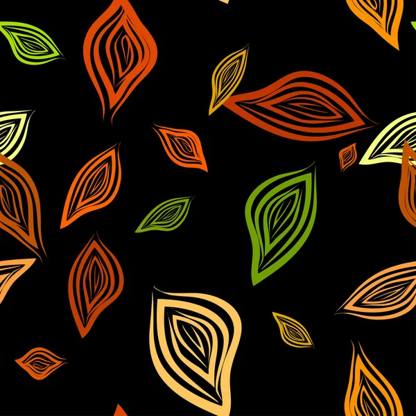 Autumn Leaves Seamless — Stock Vector