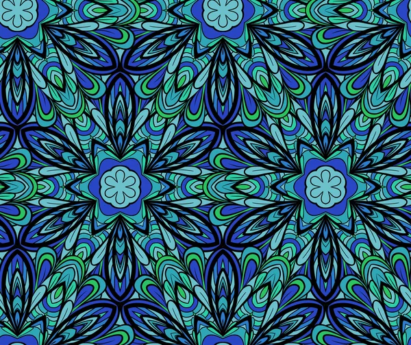 Blue-green seamless pattern — Stock Vector