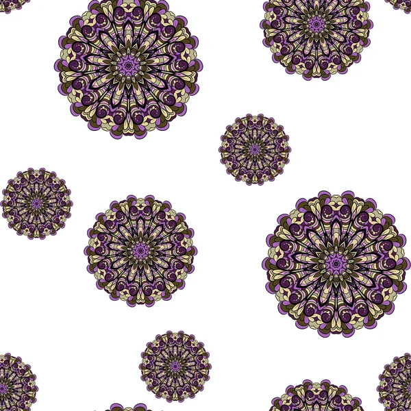 Inconsútil con círculos púrpura — Archivo Imágenes Vectoriales