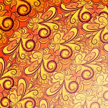 turuncu-sarı desen
