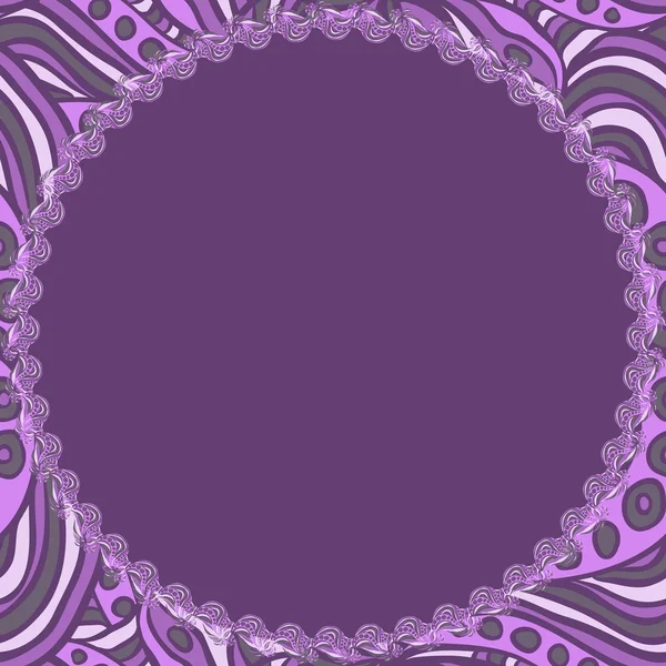 Rundes violettes Gestell — Stockvektor