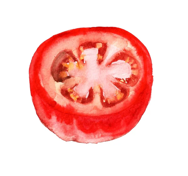 La mitad de tomate — Foto de Stock