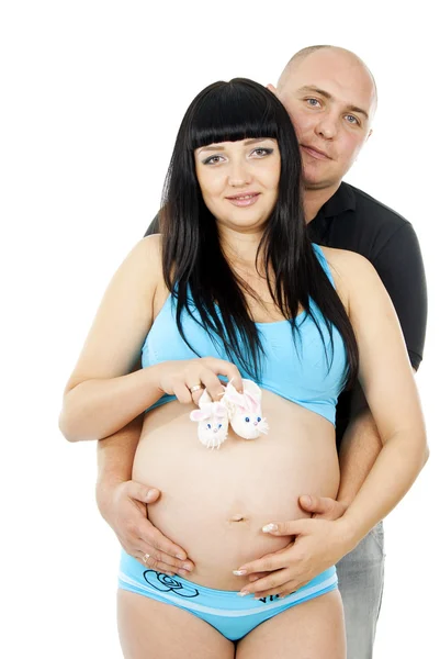 Man and a pregnant woman Stock Picture