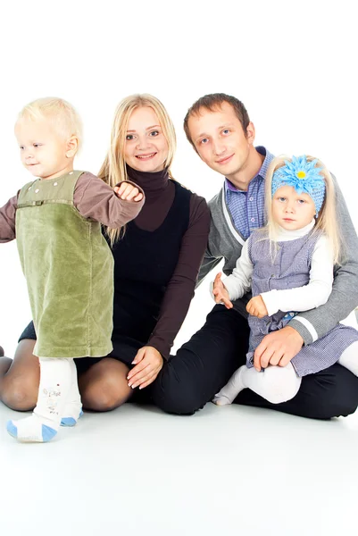 Família com filhos — Fotografia de Stock