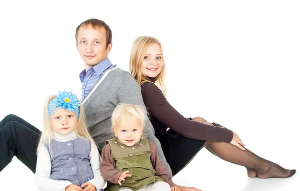 Familia con niños pequeños — Foto de Stock