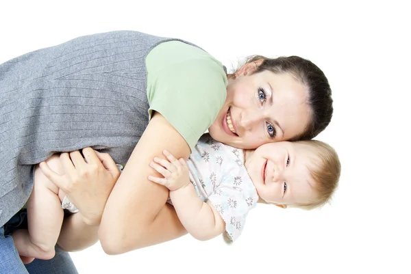 Bella madre felice con un bambino — Foto Stock