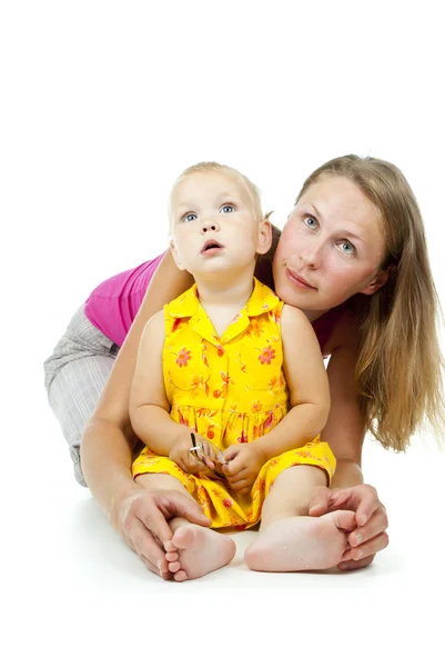 Mooie moeder en kind — Stockfoto