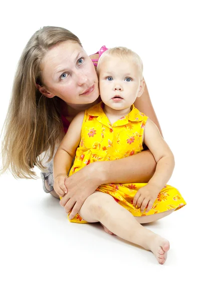 Mãe feliz com uma criança — Fotografia de Stock