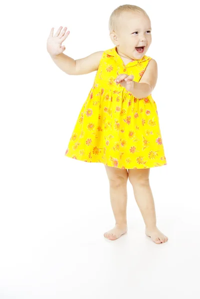 Little girl dancing — Stock Photo, Image