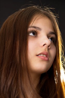 glamour girl brunet poz