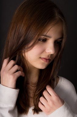 glamour girl brunet poz