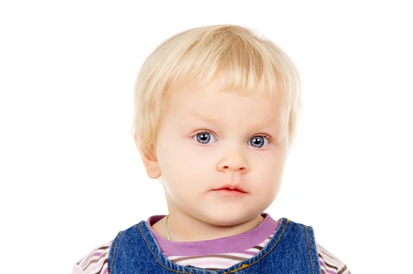 Retrato de menina loira — Fotografia de Stock