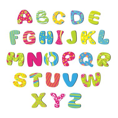 Bright children's alphabet