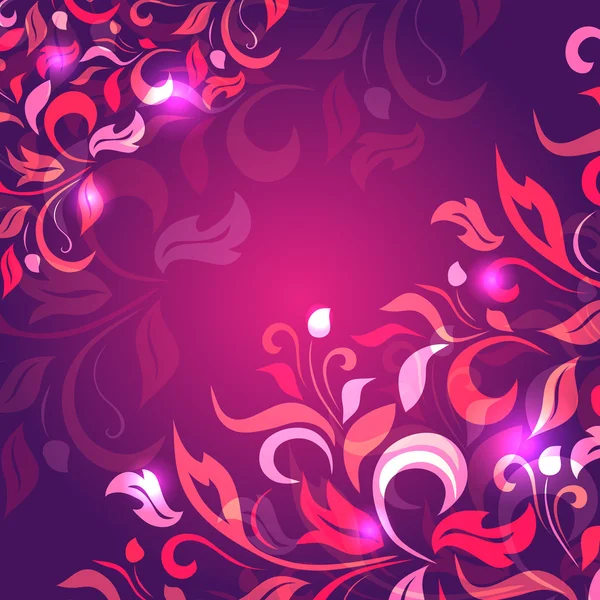 紫、ピンク色の花弁からの背景 — ストックベクタ
