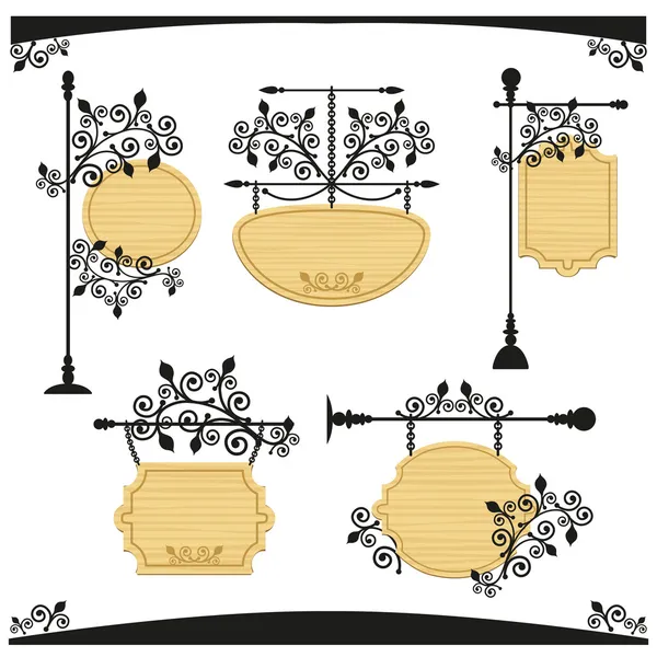 Boş tahta levha koleksiyonu