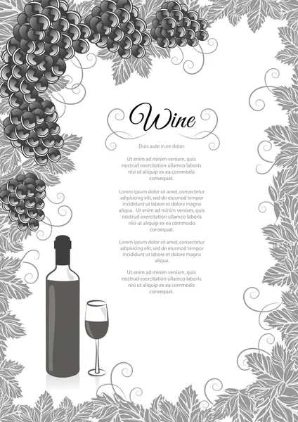Design da lista de vinhos Ilustrações De Stock Royalty-Free
