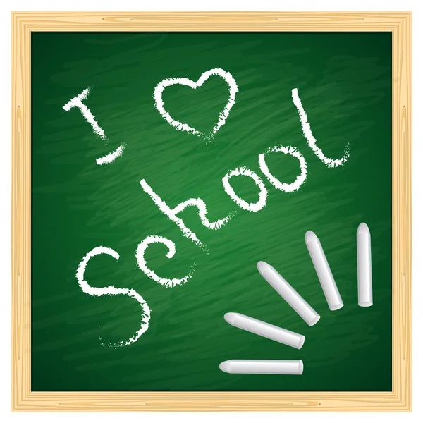 Conseil scolaire et crayons scolaires — Image vectorielle